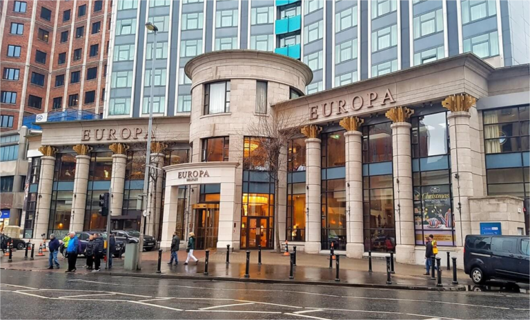 Europa Hotel Belfast for Elite friendship club meet on April 18th 2026